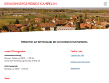 Tablet Screenshot of gampelen.ch
